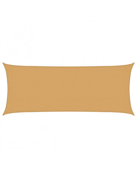 Vela Parasole 160 g/m² Rettangolare Sabbia 2x5 m in HDPE