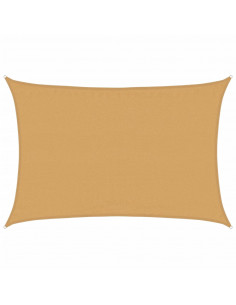 Vela Parasole 160 g/m² Rettangolare Sabbia 3,5x5 m in HDPE 2