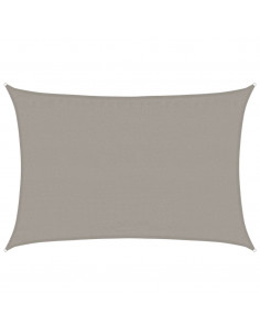 Vela Parasole 160 g/m² Rettangolare Grigio Chiaro 3,5x5 m HDPE 2