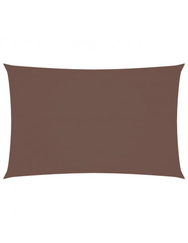 Parasole a Vela Oxford Rettangolare 5x8 m Marrone