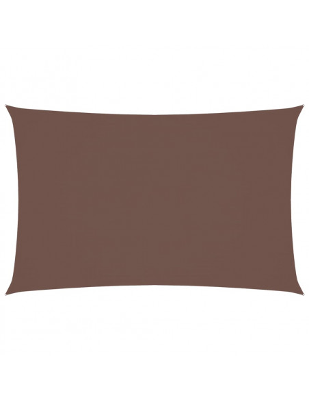 Parasole a Vela Oxford Rettangolare 5x8 m Marrone