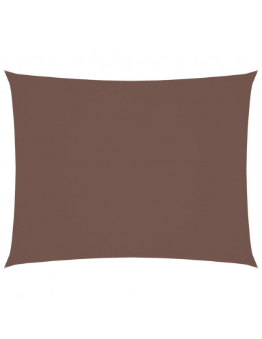 Parasole a Vela Oxford Rettangolare 2,5x3,5 m Marrone