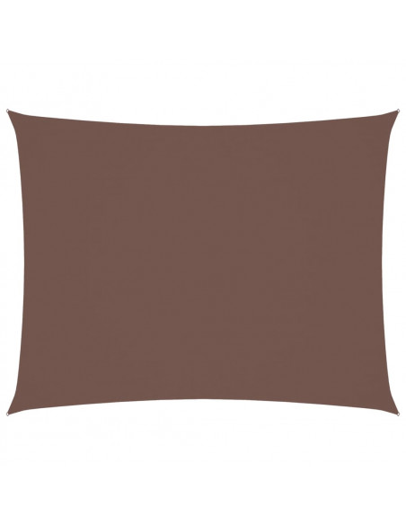 Parasole a Vela Oxford Rettangolare 2,5x3,5 m Marrone