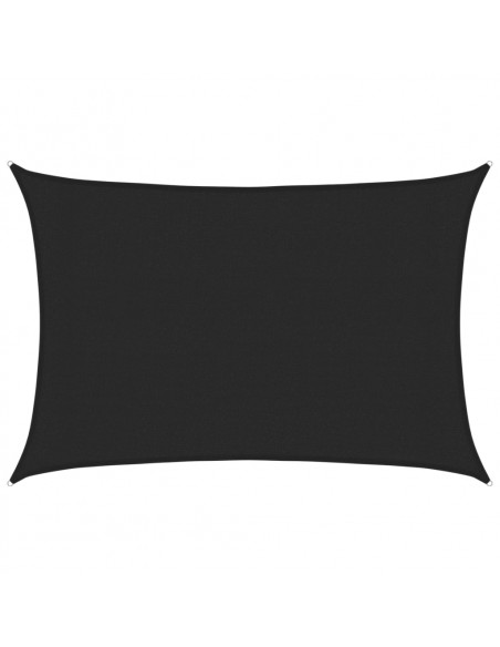 Vela Parasole 160 g/m² Nera 3x5 m in HDPE
