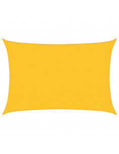 Vela Parasole 160 g/m² Gialla 2,5x3,5 m in HDPE 2
