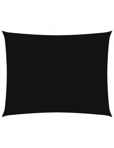 Parasole a Vela Oxford Rettangolare 5x6 m Nero