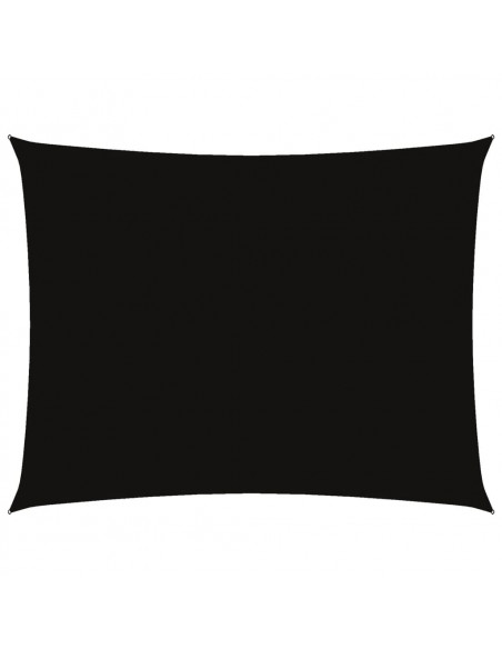Parasole a Vela Oxford Rettangolare 5x6 m Nero
