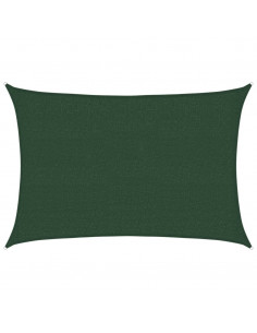 Vela Parasole 160 g/m² Verde Scuro 2,5x3,5 m in HDPE 2