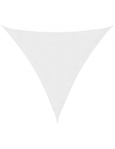 Parasole a Vela Oxford Triangolare 5x5x5 m Bianco