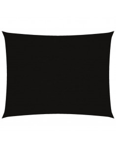 Parasole a Vela Oxford Rettangolare 3x4 m Nero 2
