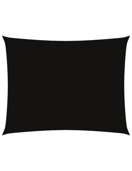 Parasole a Vela Oxford Rettangolare 3x4 m Nero