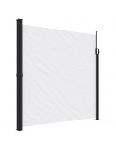 Tenda da Sole Laterale Retrattile Bianco 200x600 cm 2