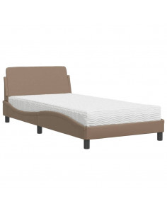 Letto con Materasso Cappuccino 100x200cm Similpelle 2