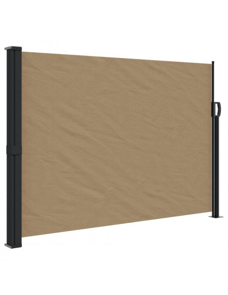 Tenda da Sole Laterale Retrattile Tortora 140x600 cm