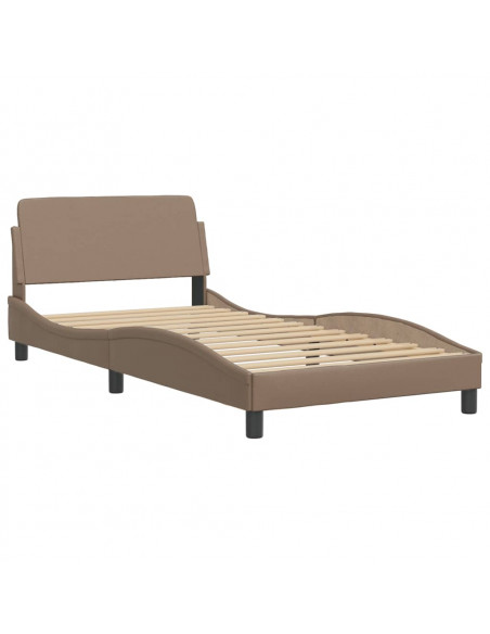 Letto con Materasso Cappuccino 100x200cm Similpelle