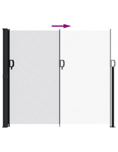 Tenda da Sole Laterale Retrattile Bianco 180x500 cm