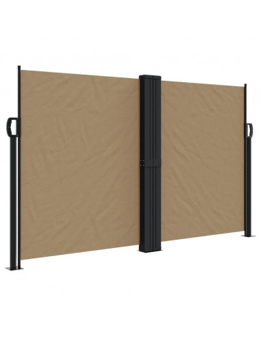 Tenda da Sole Laterale Retrattile Tortora 140x600 cm