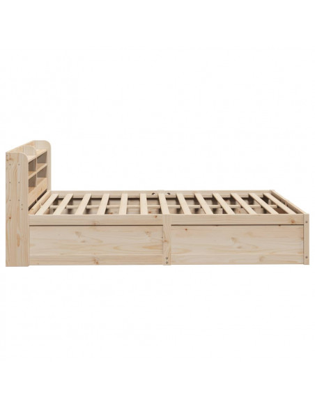 Giroletto con Testiera 135x190 cm in Legno Massello di Pino