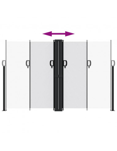 Tenda da Sole Laterale Retrattile Bianco 160x600 cm