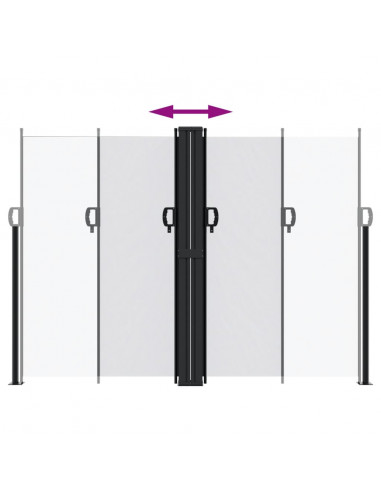 Tenda da Sole Laterale Retrattile Bianco 180x600 cm