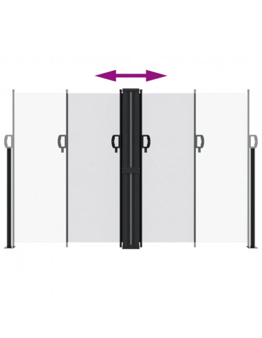 Tenda da Sole Laterale Retrattile Bianca 160x1000 cm