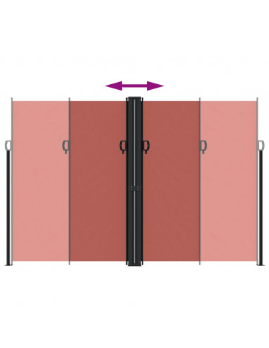 Tenda da Sole Laterale Retrattile Terracotta 220x1000 cm