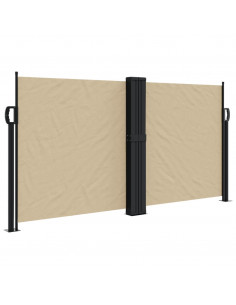 Tenda da Sole Laterale Retrattile Beige 120x1200 cm 2