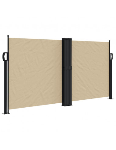 Tenda da Sole Laterale Retrattile Beige 120x1200 cm