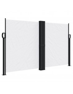 Tenda Laterale Retrattile Bianca 140x1200 cm 2