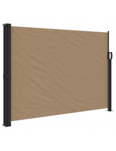 Tenda da Sole Laterale Retrattile Tortora 140x500 cm 2