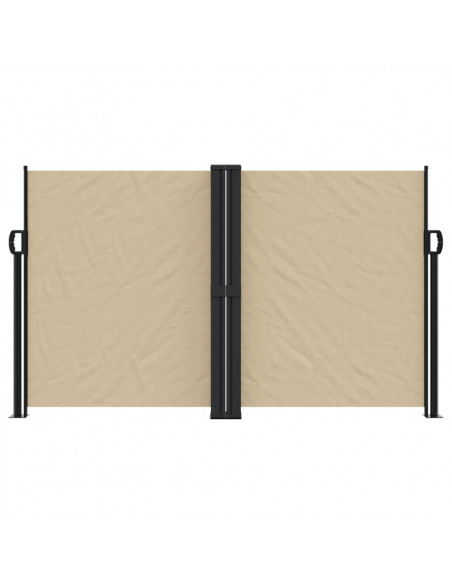 Tenda da Sole Laterale Retrattile Beige 140x1000 cm