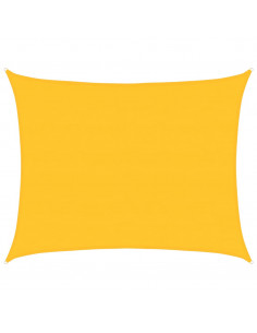 Vela Parasole 160 g/m² Rettangolare Giallo 6x8 m in HDPE 2