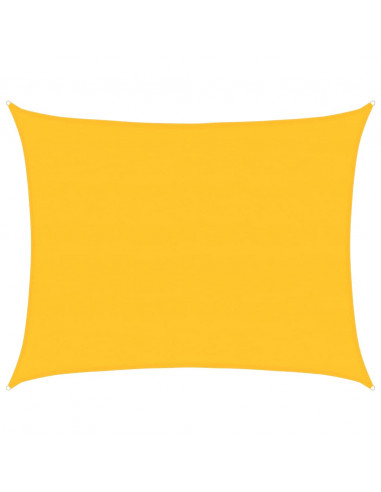 Vela Parasole 160 g/m² Rettangolare Giallo 6x8 m in HDPE