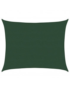 Vela Parasole 160 g/m² Verde Scuro 6x8 m in HDPE 2