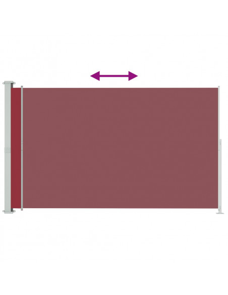 Tenda Laterale Retrattile per Patio 200x300 cm Rossa