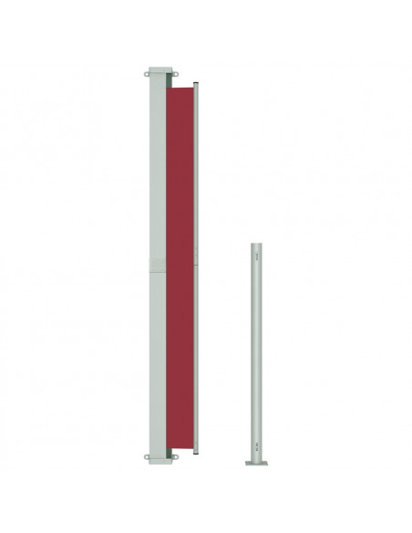 Tenda Laterale Retrattile per Patio 200x300 cm Rossa