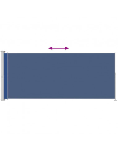 Tenda Laterale Retrattile per Patio 200x500 cm Blu