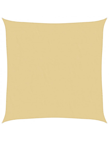 Vela Parasole Sabbia 7x7 m 100% Poliestere Oxford