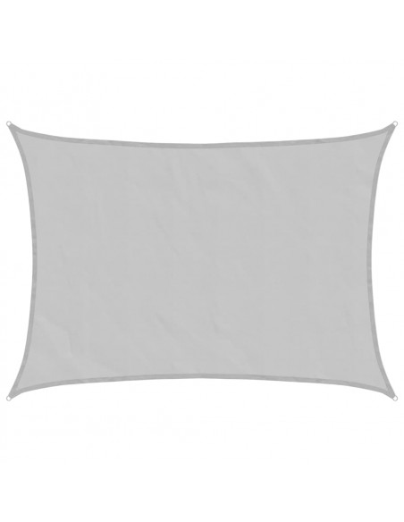Vela Parasole Grigio Chiaro 8x6 m 100% Poliestere Oxford