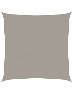 Vela Parasole 160 g/m² Quadrata Grigio Chiaro 4,5x4,5 m in HDPE 2