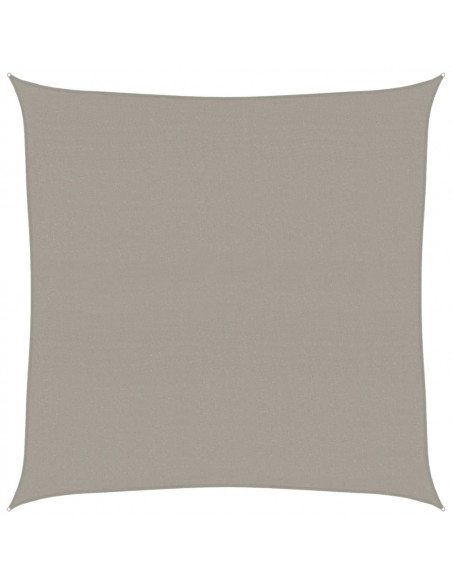Vela Parasole 160 g/m² Quadrata Grigio Chiaro 4,5x4,5 m in HDPE