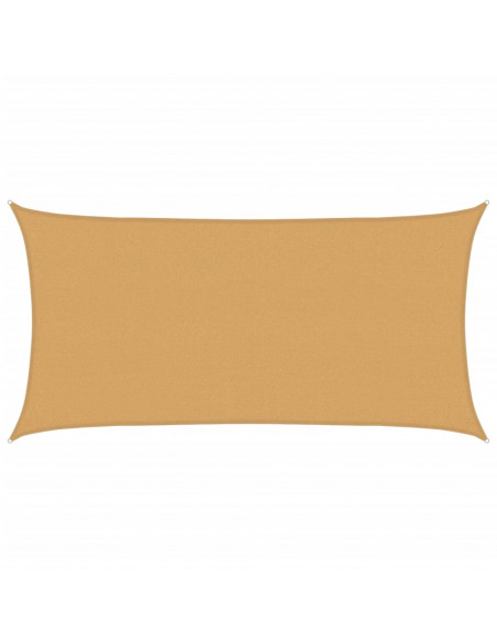 Vela Parasole 160 g/m² Rettangolare Sabbia 2x3,5 m in HDPE