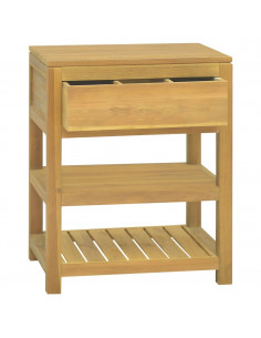 Mobile da Bagno 60x45x75 cm in Legno Massello di Teak 2