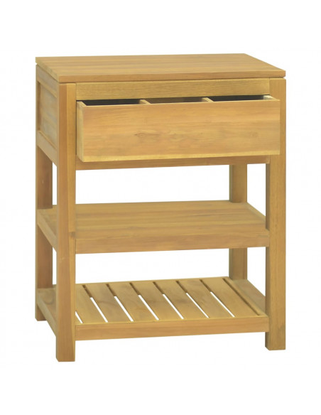 Mobile da Bagno 60x45x75 cm in Legno Massello di Teak