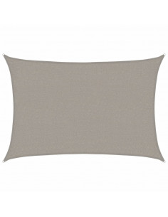 Vela Parasole 160 g/m² Rettangolare Grigio Chiaro 2x3 m in HDPE 2