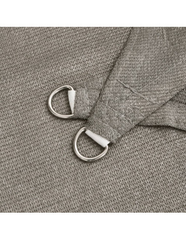 Vela Parasole 160 g/m² Rettangolare Grigio Chiaro 2x3 m in HDPE