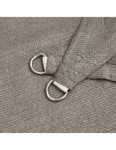 Vela Parasole 160 g/m² Rettangolare Grigio Chiaro 5x8 m in HDPE