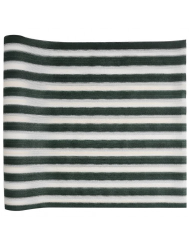 Rete per Privacy Verde e Bianco 1,8x25 m in HDPE 195 g/m²