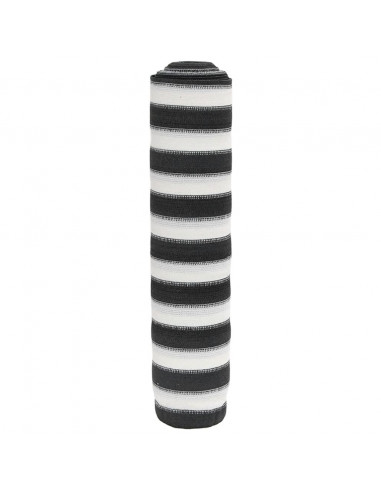 Rete per Privacy Antracite e Bianca 1,5x25 m in HDPE 195 g/m²