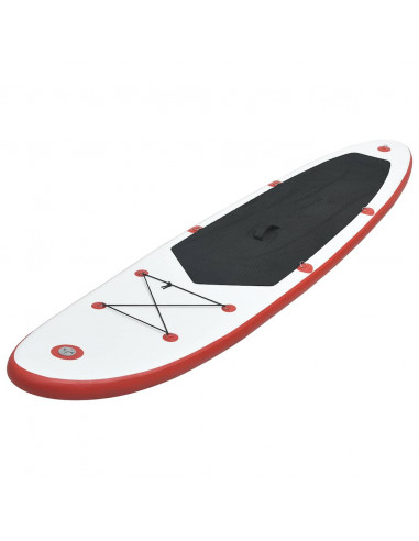 Set Tavola da SUP e Surf Gonfiabile Rosso e Bianco